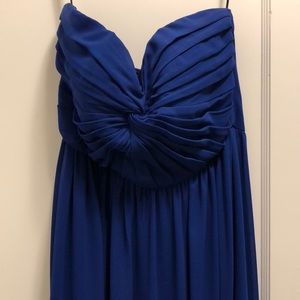 Royal Blue Bridesmaid Maxi Dress